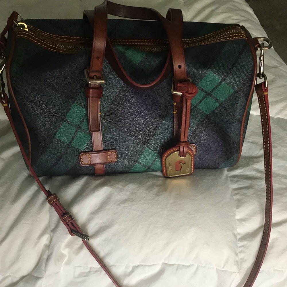 Vintage Dooney and Bourke tartan plaid purse.